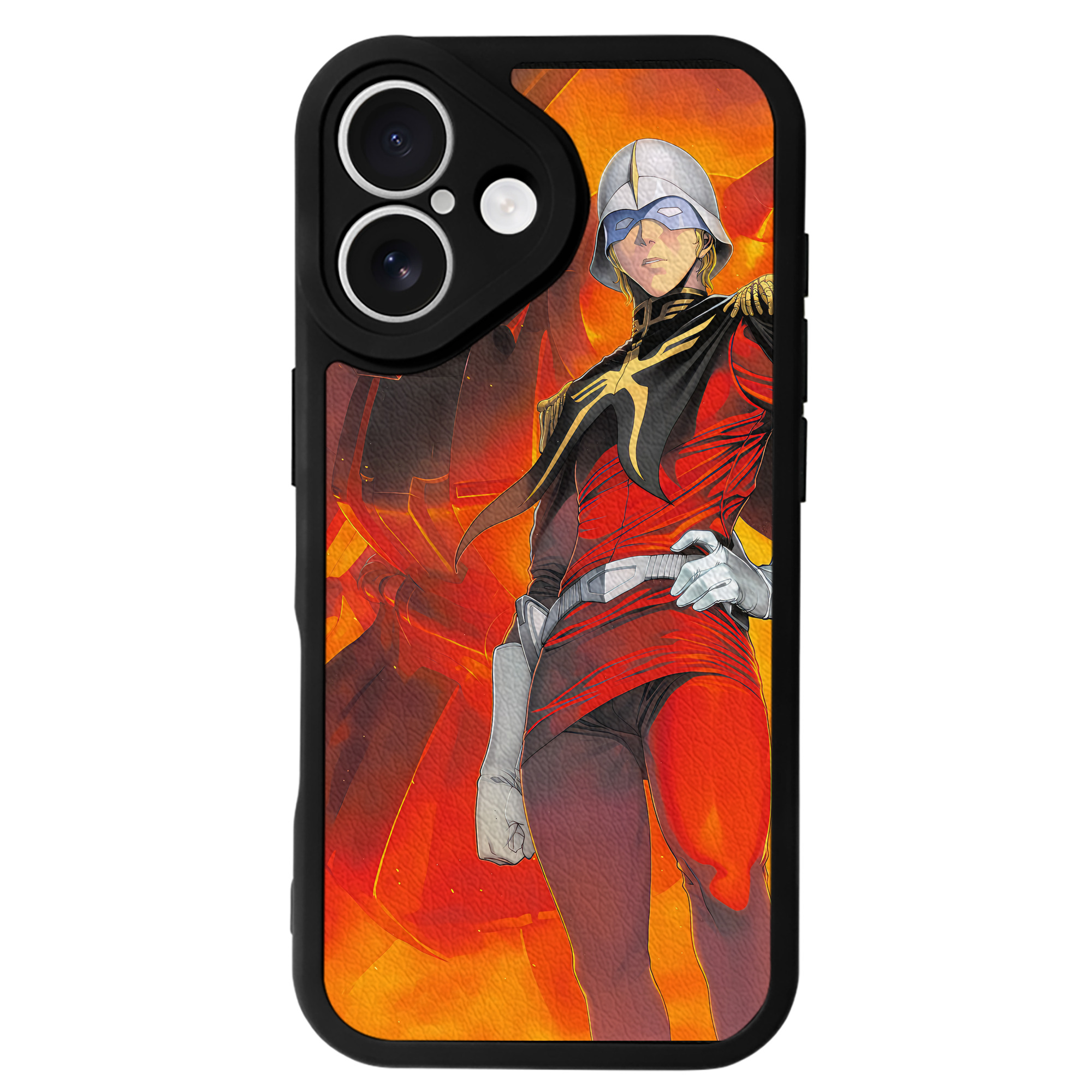 （画像用） 機動戦士ガンダム Mobile Suit Gundam 【iPhone 16シリーズ対応】シリコンスマホケース（レザー調） 材質：シリコン